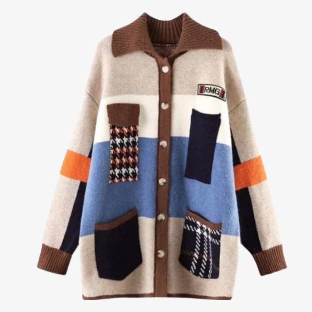 Women's Multicolor Knit Jacket